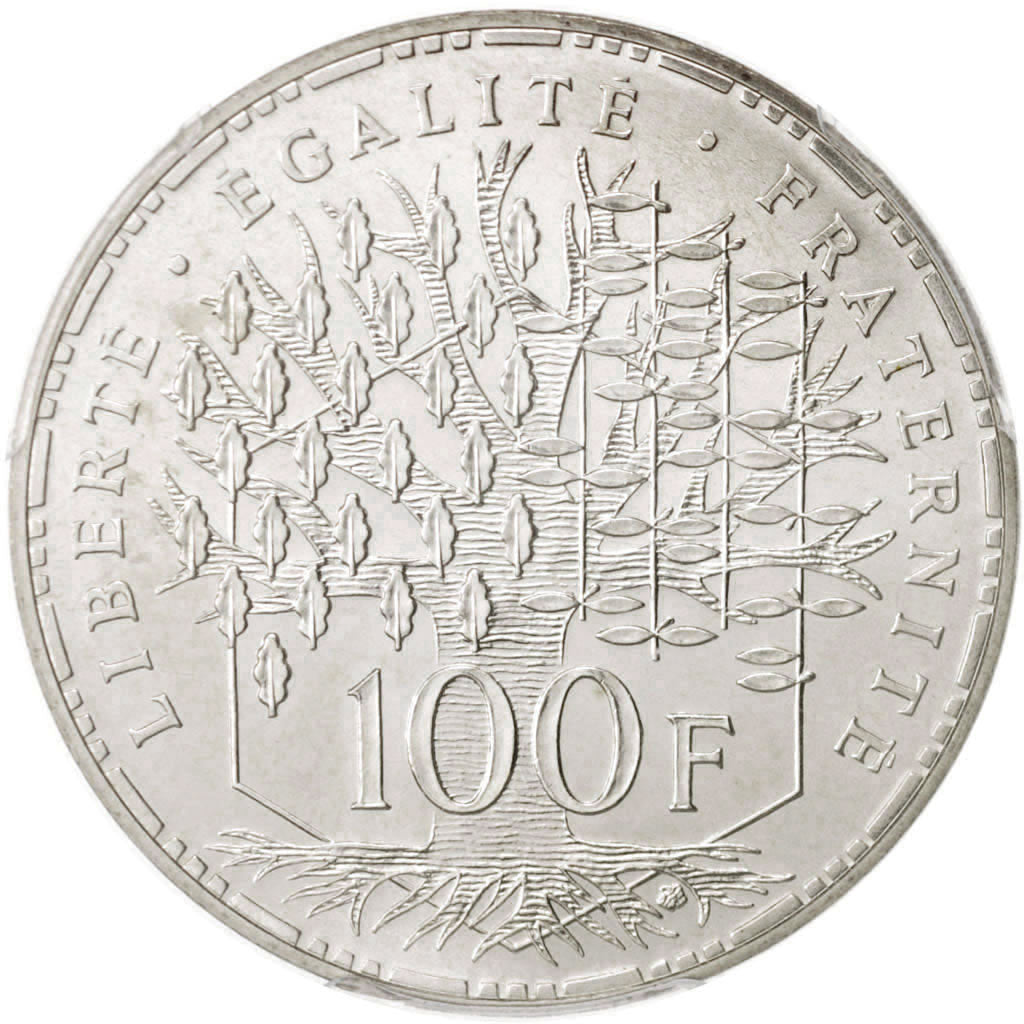 France, Panthéon, 100 Francs, 1986, Paris, PCGS, MS68, Silver, KM:951.1