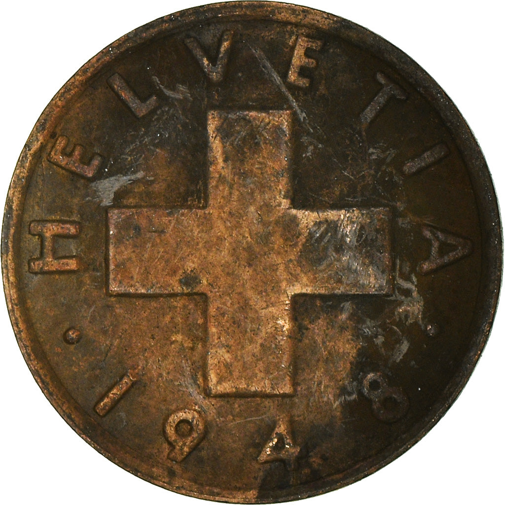 Coin, Switzerland, Rappen, 1948