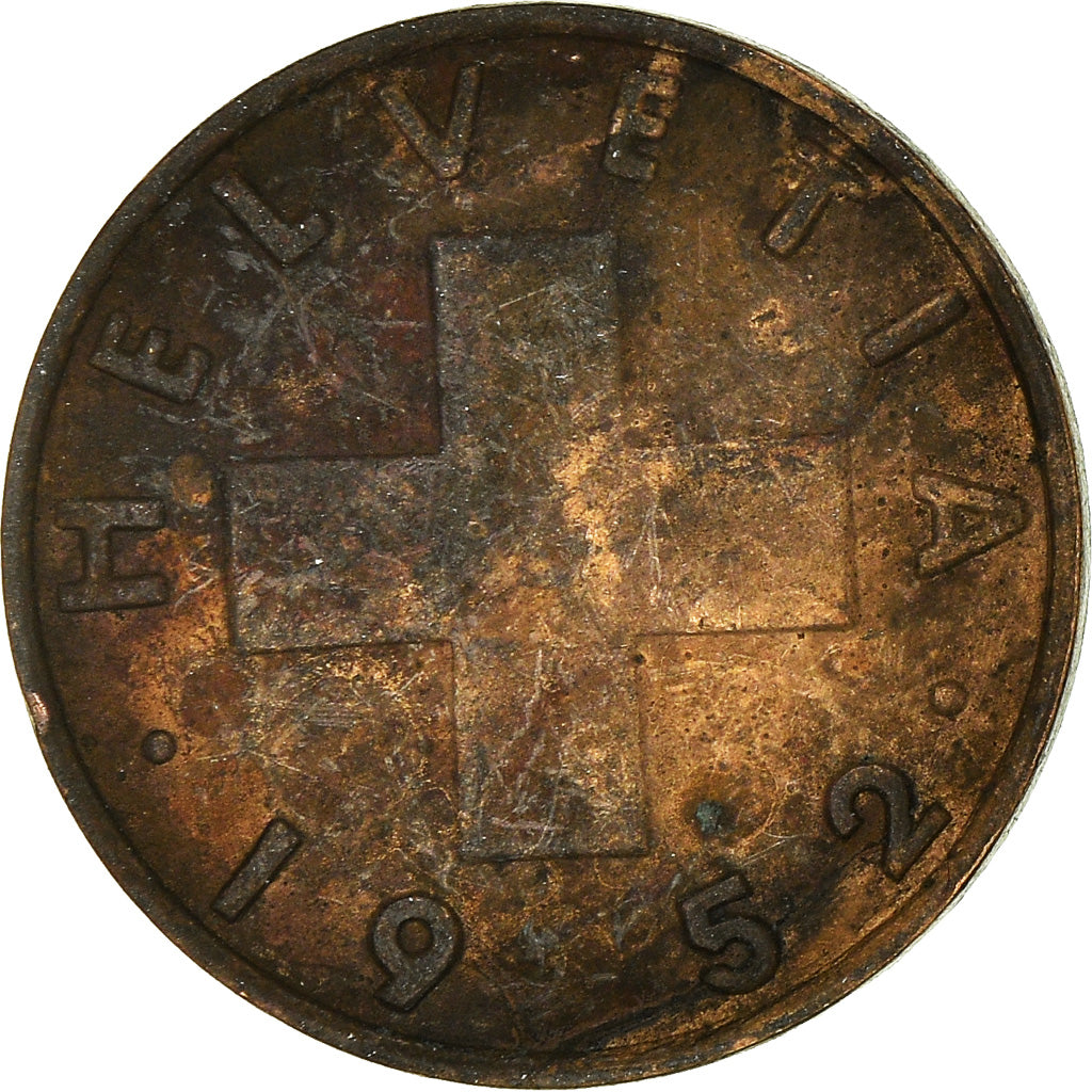 Monnaie, Suisse, Rappen, 1952