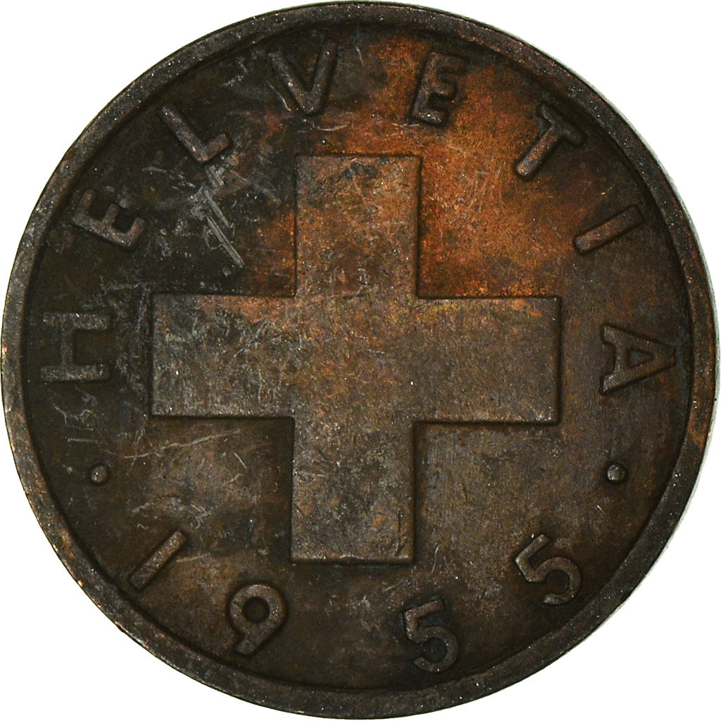 Monnaie, Suisse, Rappen, 1955