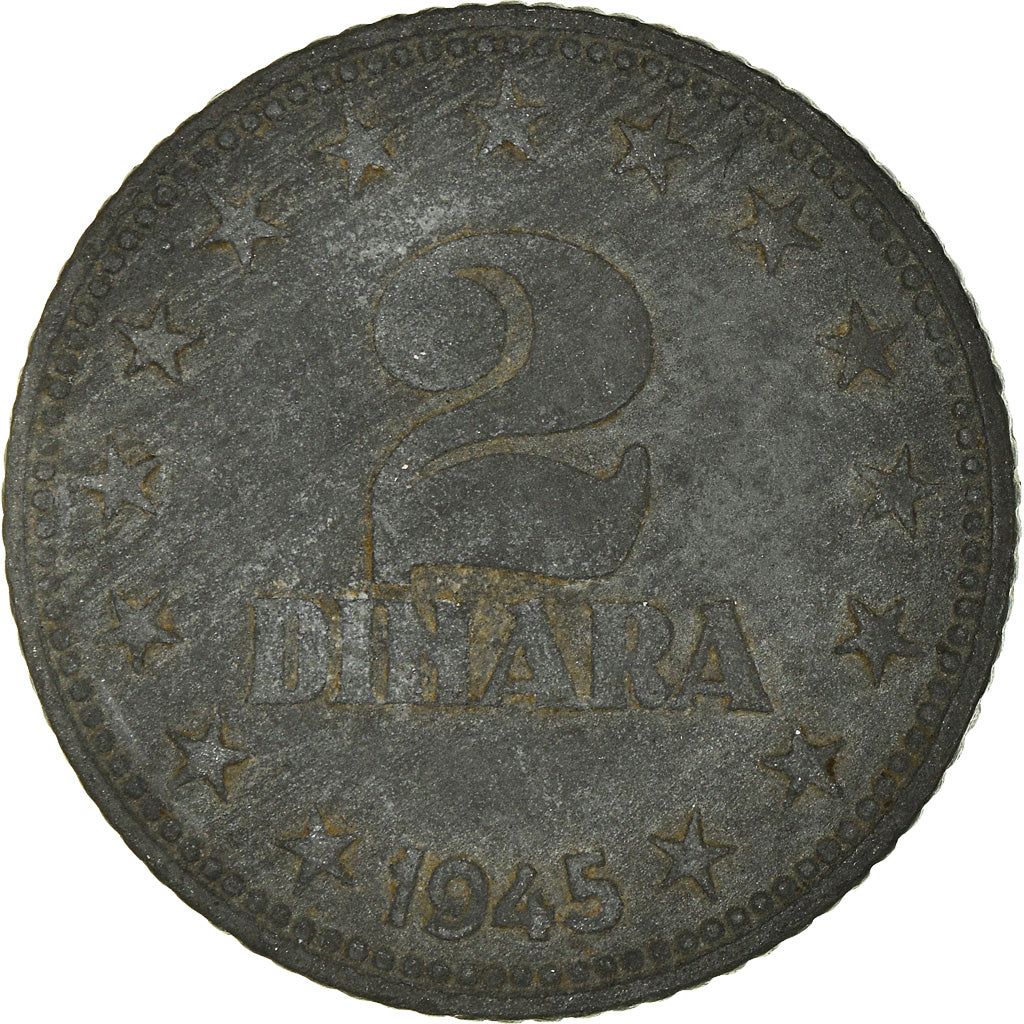 Coin, Yugoslavia, 2 Dinara, 1945