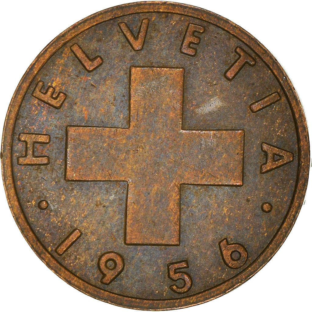 Monnaie, Suisse, Rappen, 1956