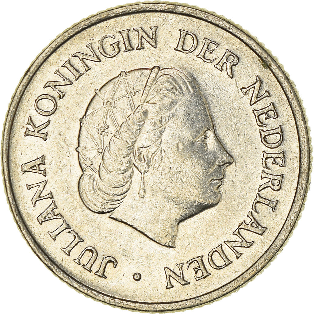 Moeda, Países Baixos, 25 Cents, 1970