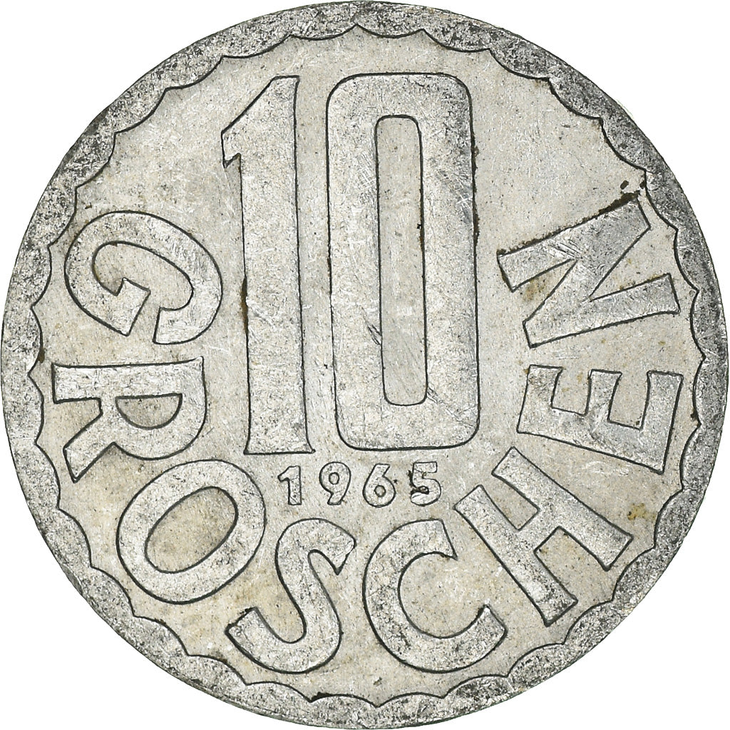Coin, Austria, 10 Groschen, 1965