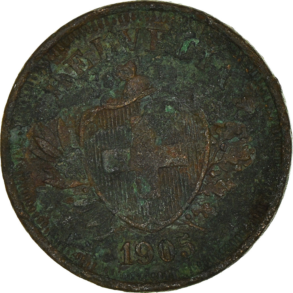 Coin, Switzerland, Rappen, 1905