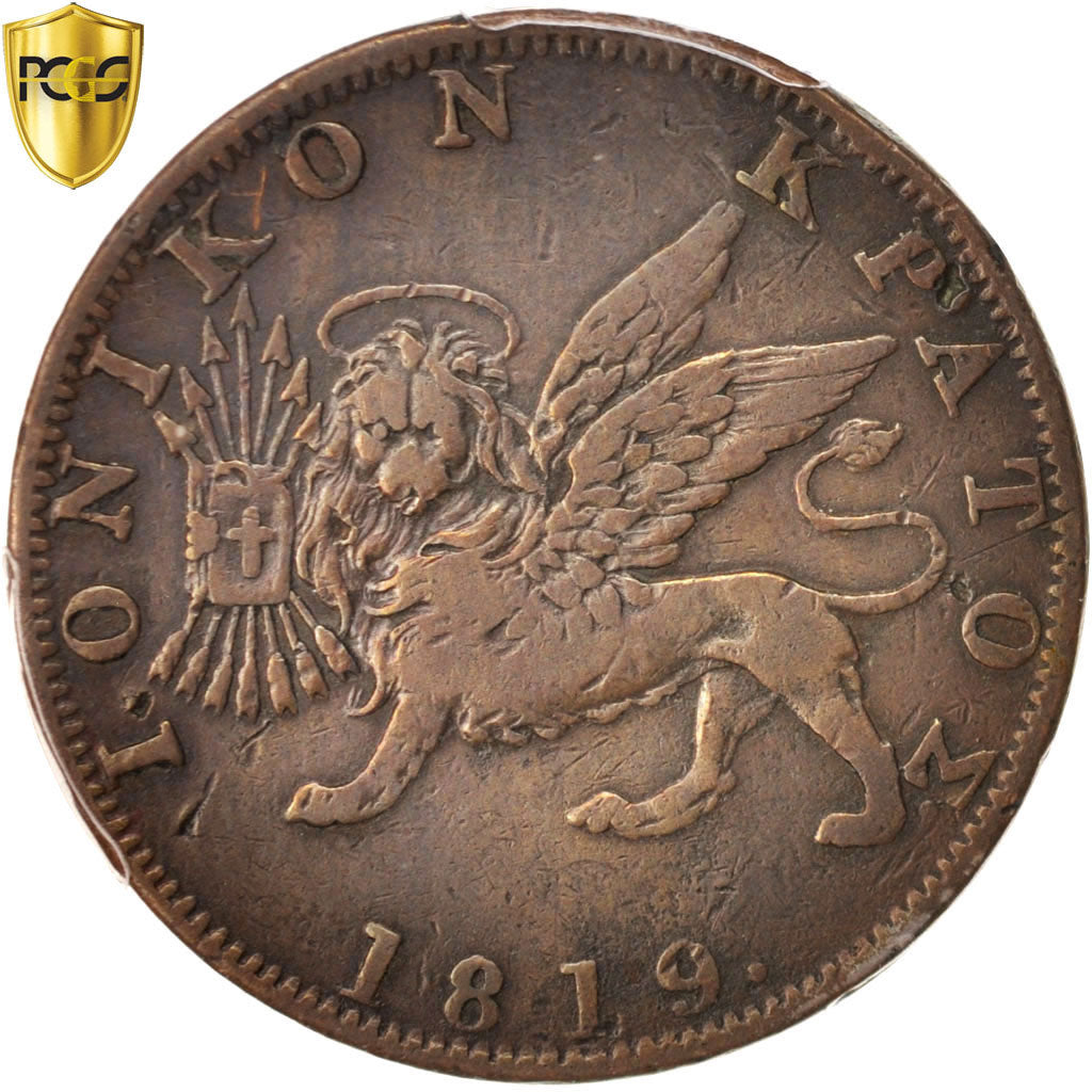 Münze, IONIAN ISLANDS, Obol, 1819, PCGS, VF25, S, Kupfer, KM:32, graded