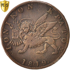 Monnaie, IONIAN ISLANDS, Obole, 1819, PCGS, VF25, TB, Cuivre, KM:32, Gradée
