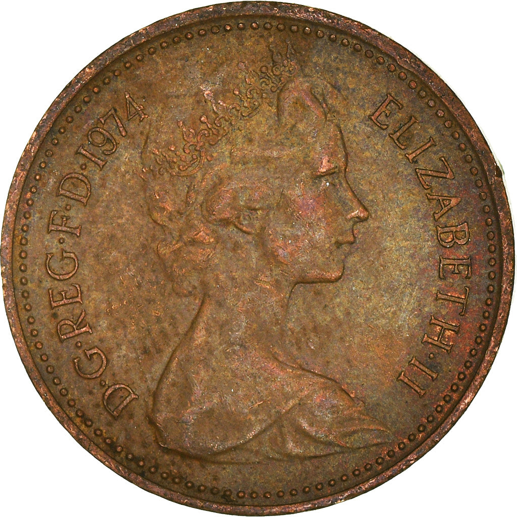 Moneta, Wielka Brytania, New Penny, 1974