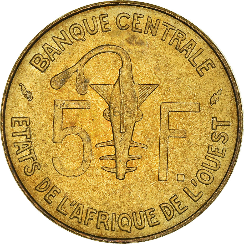 Moneda, Estados del África Occidental, 5 Francs, 1975