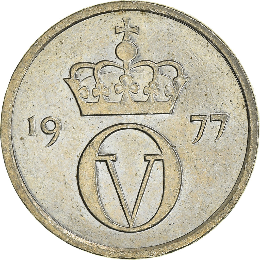Moneda, Noruega, 10 Öre, 1977
