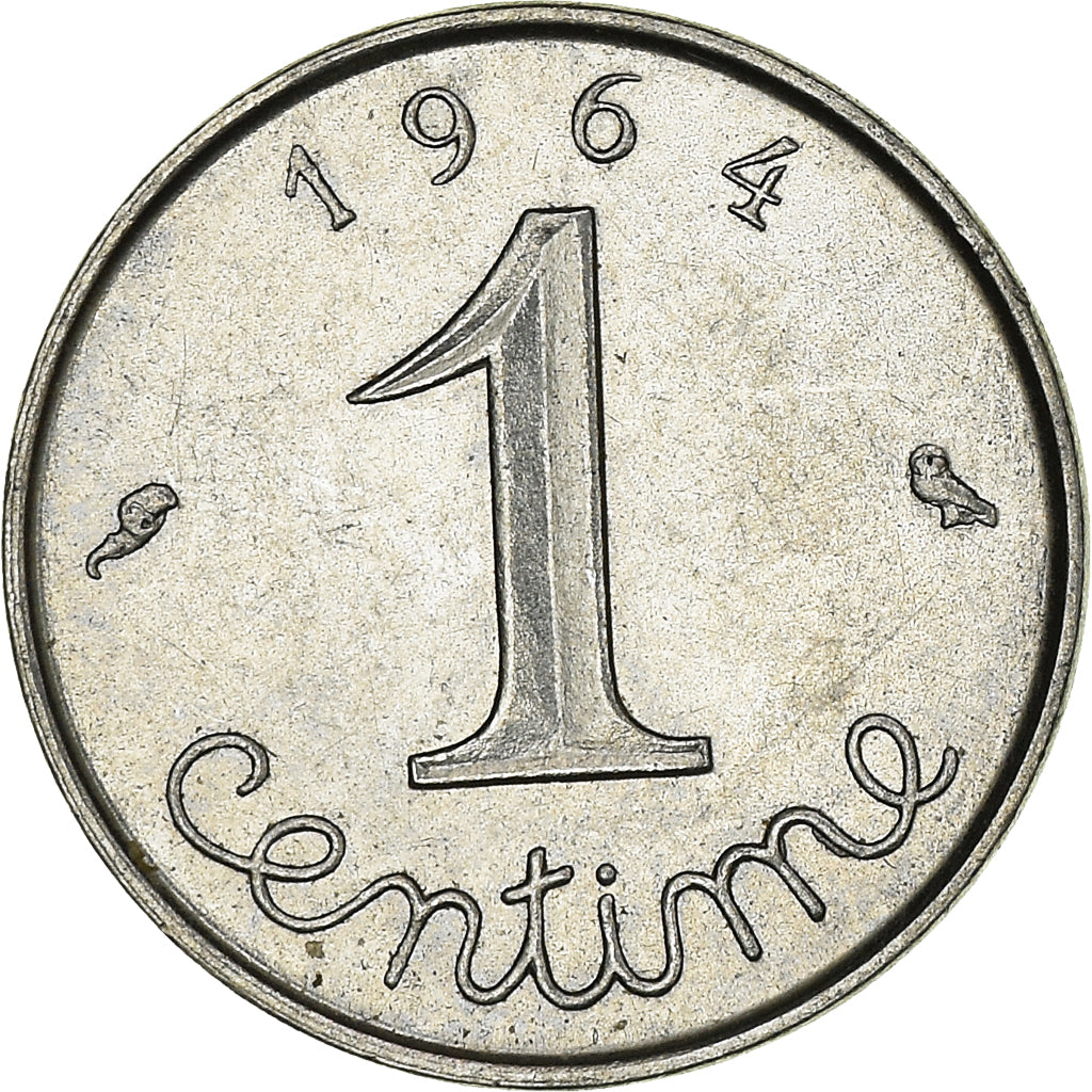 Moneta, Francia, Centime, 1964