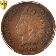 United States, Indian Head Cent, 1908, San Francisco, PCGS, VG10, KM:90a