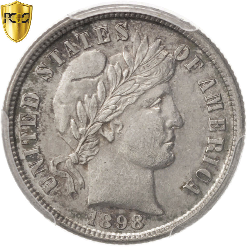 Moneda, Estados Unidos, Barber Dime, Dime, 1898, U.S. Mint, Philadelphia, PCGS