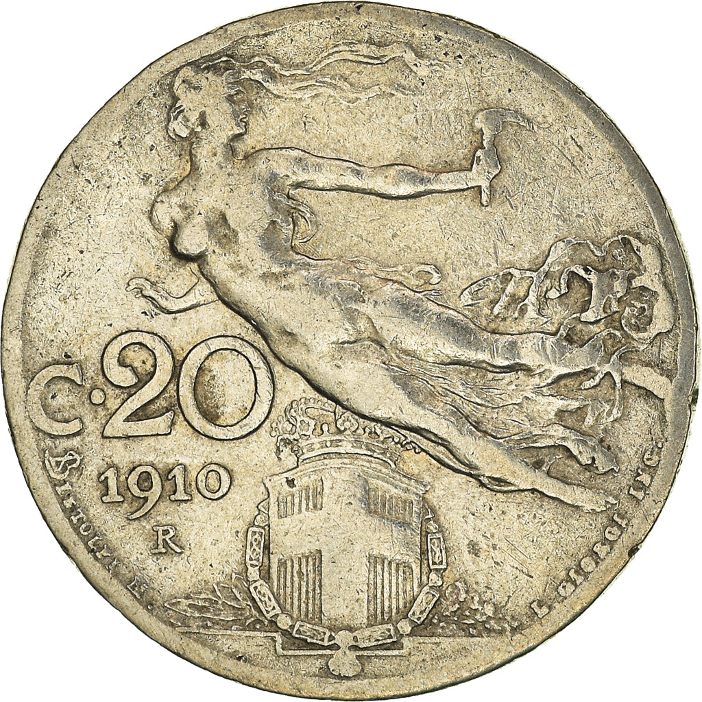 Coin, Italy, 20 Centesimi, 1910