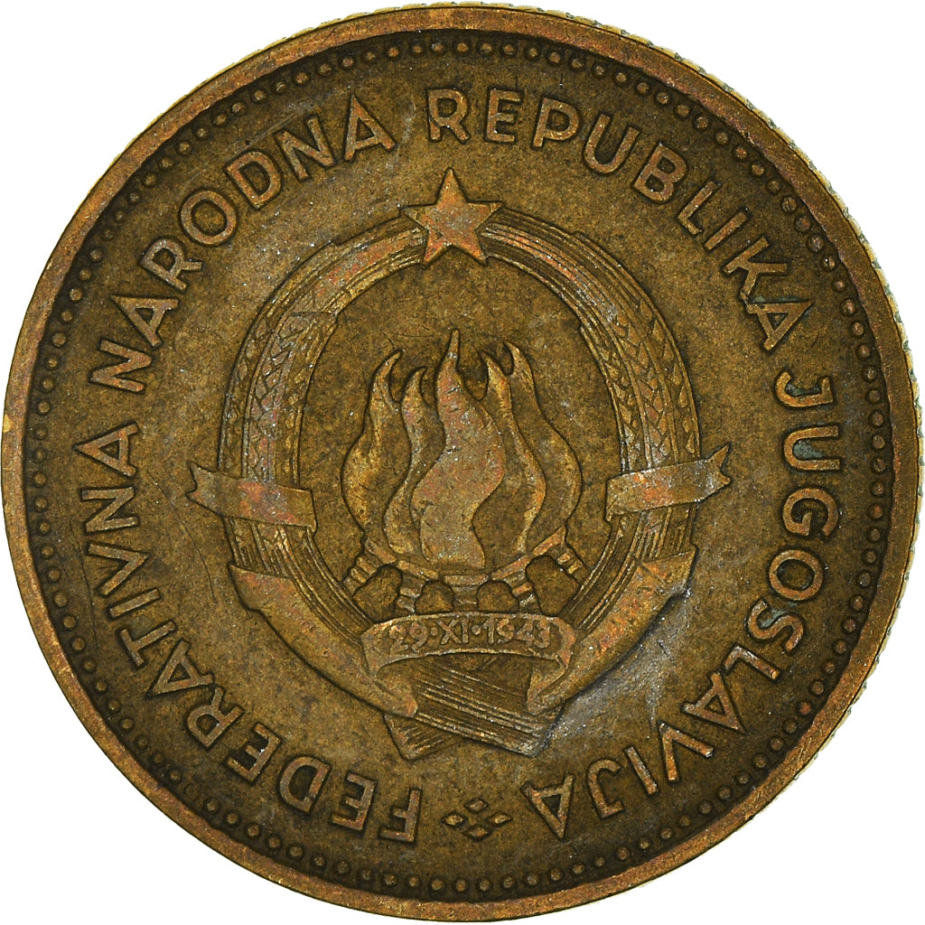 Moneta, Iugoslavia, 10 Dinara, 1955