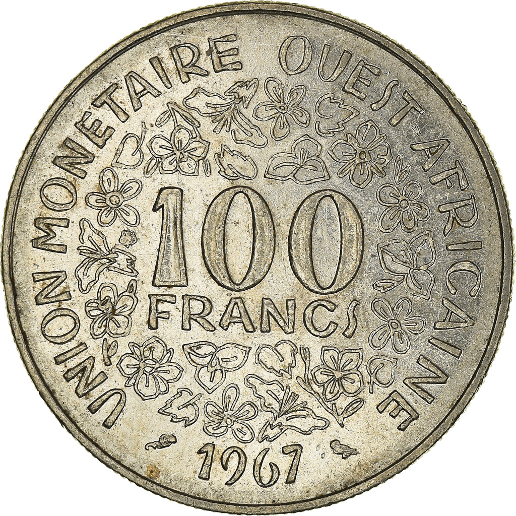 Münze, West African States, 100 Francs, 1967