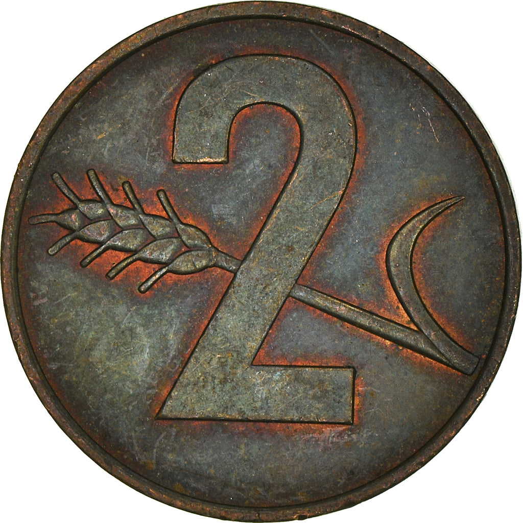 Moeda, Suíça, 2 Rappen, 1970