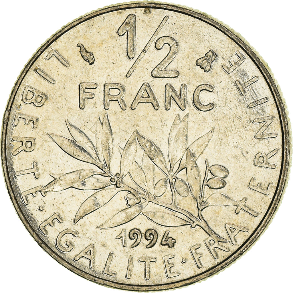 Munten, Frankrijk, 1/2 Franc, 1994