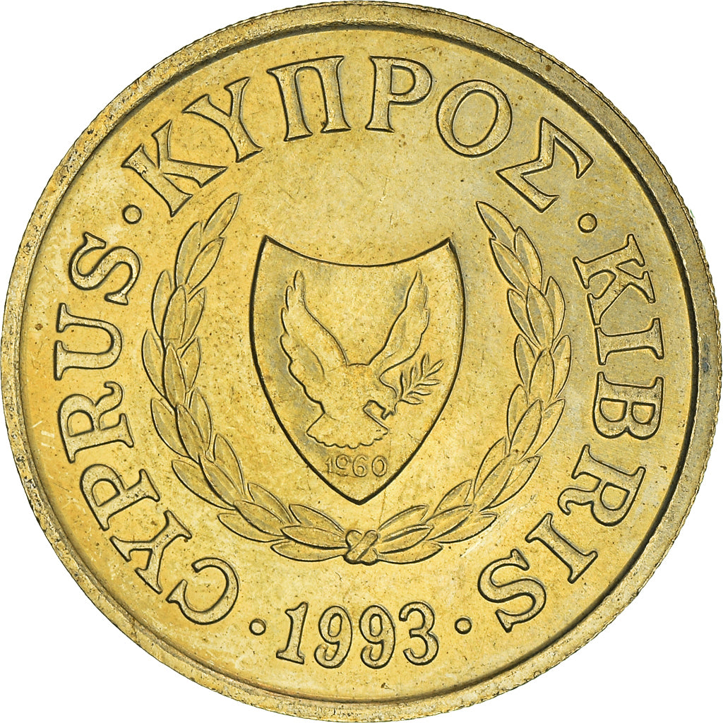 Monnaie, Chypre, 10 Cents, 1993