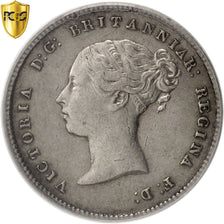 Great Britain, Victoria, 4 Pence, Groat, 1853, PCGS, AU50, Silver, KM:732