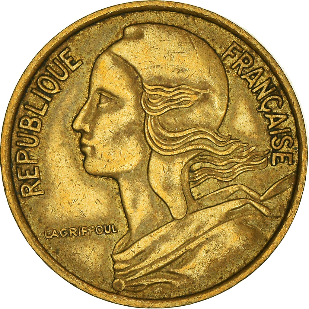 Coin, France, 5 Centimes, 1974