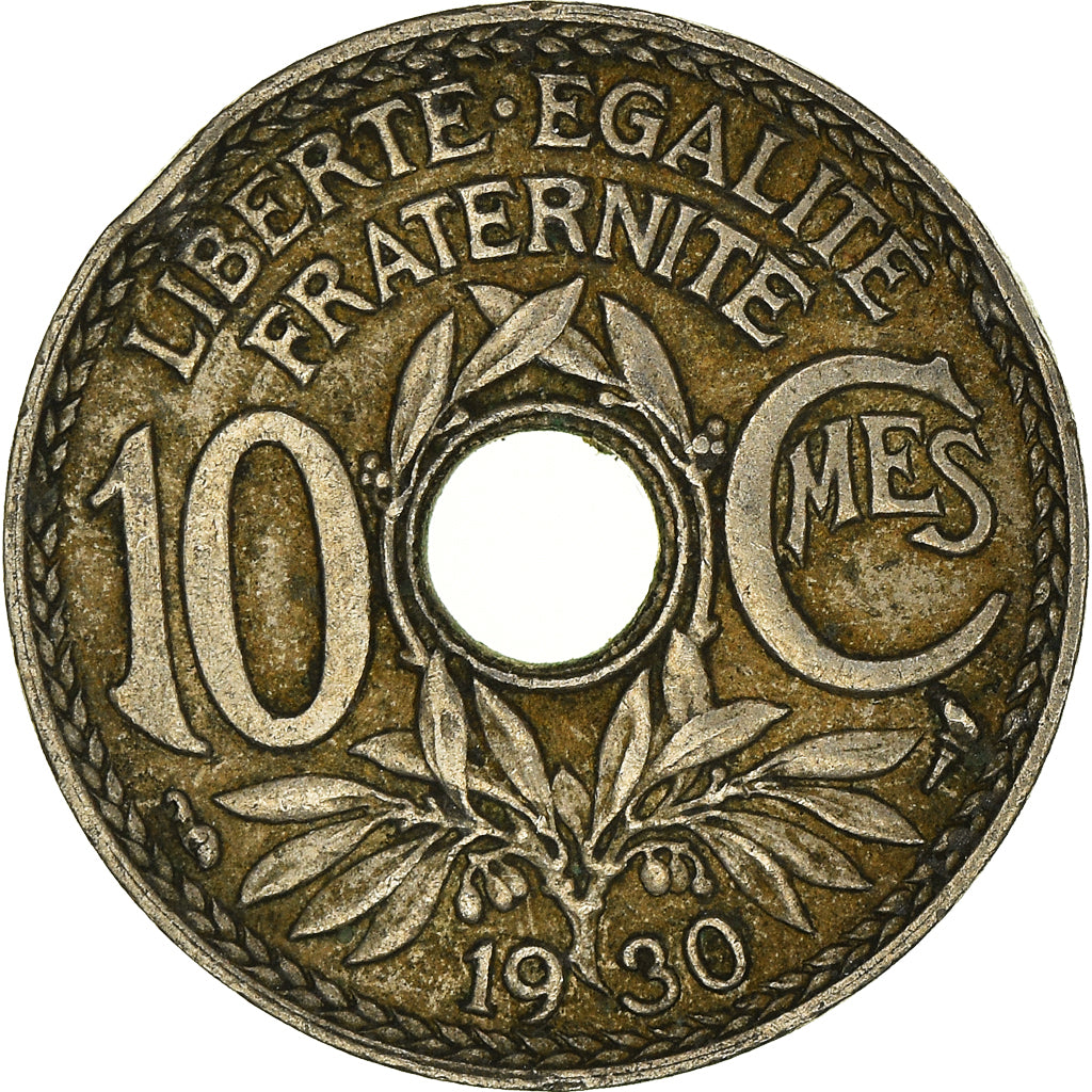 Coin, France, 10 Centimes, 1930