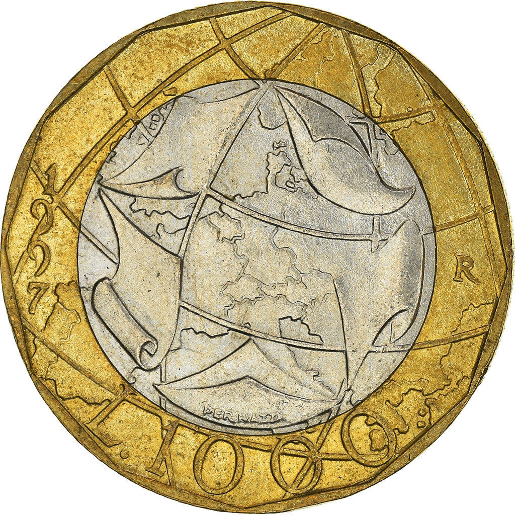 Moneta, Italia, 1000 Lire, 1997