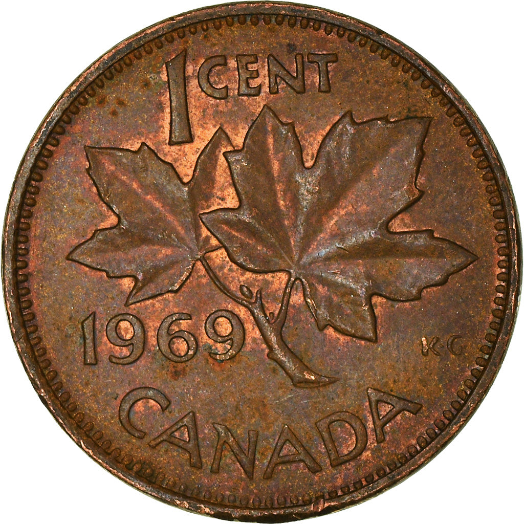 Moneta, Canada, Cent, 1969
