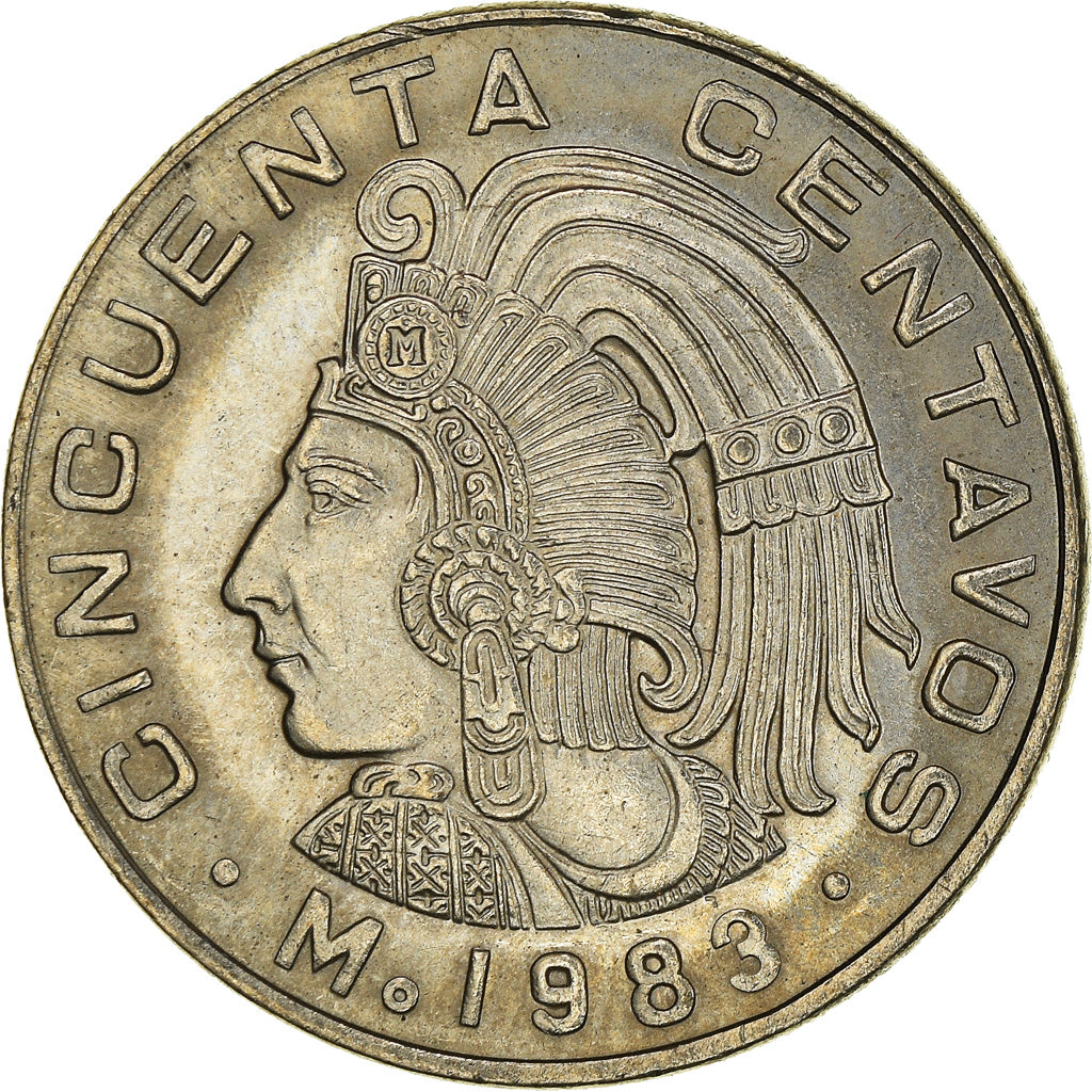 Coin, Mexico, 50 Centavos, 1983