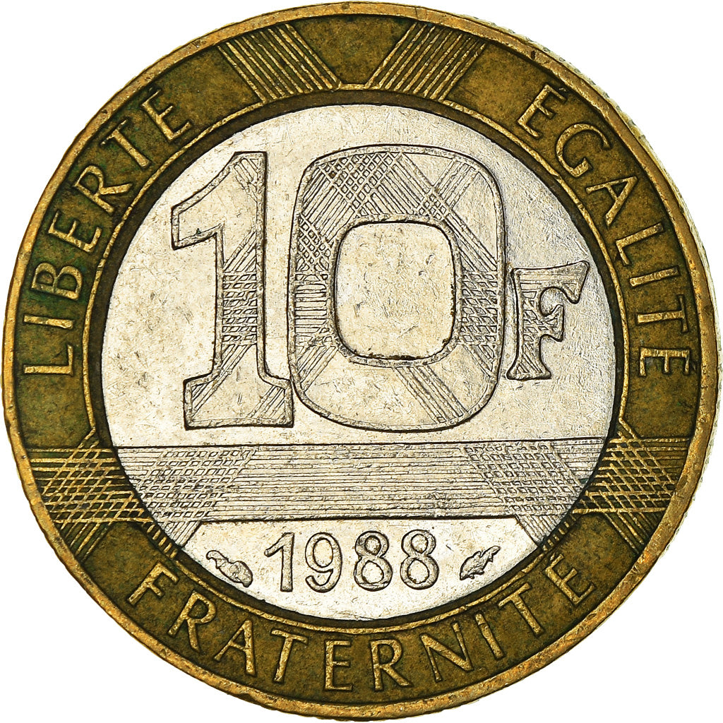 Monnaie, France, 10 Francs, 1988