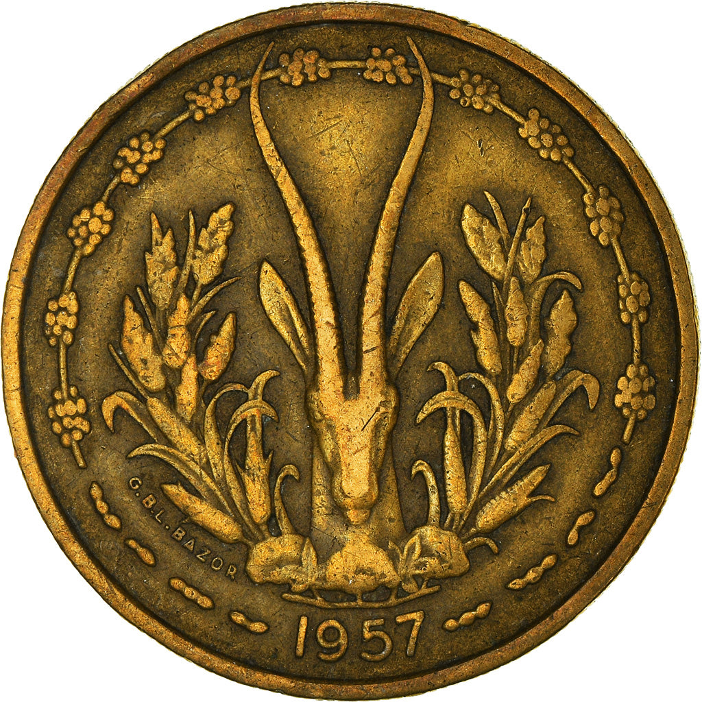 Monnaie, Afrique-Occidentale française, 25 Francs, 1957
