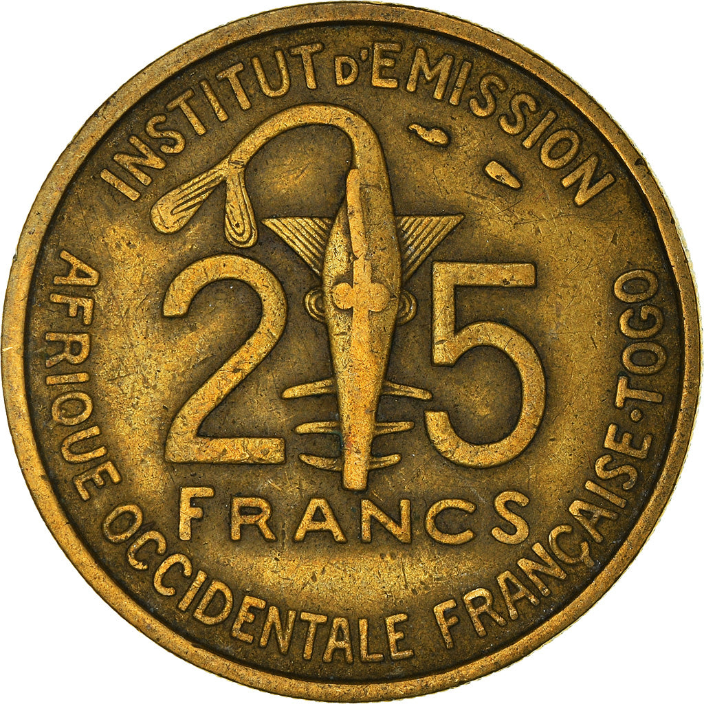 Monnaie, Afrique-Occidentale française, 25 Francs, 1957