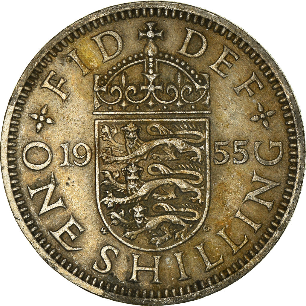 Moneta, Wielka Brytania, Shilling, 1955