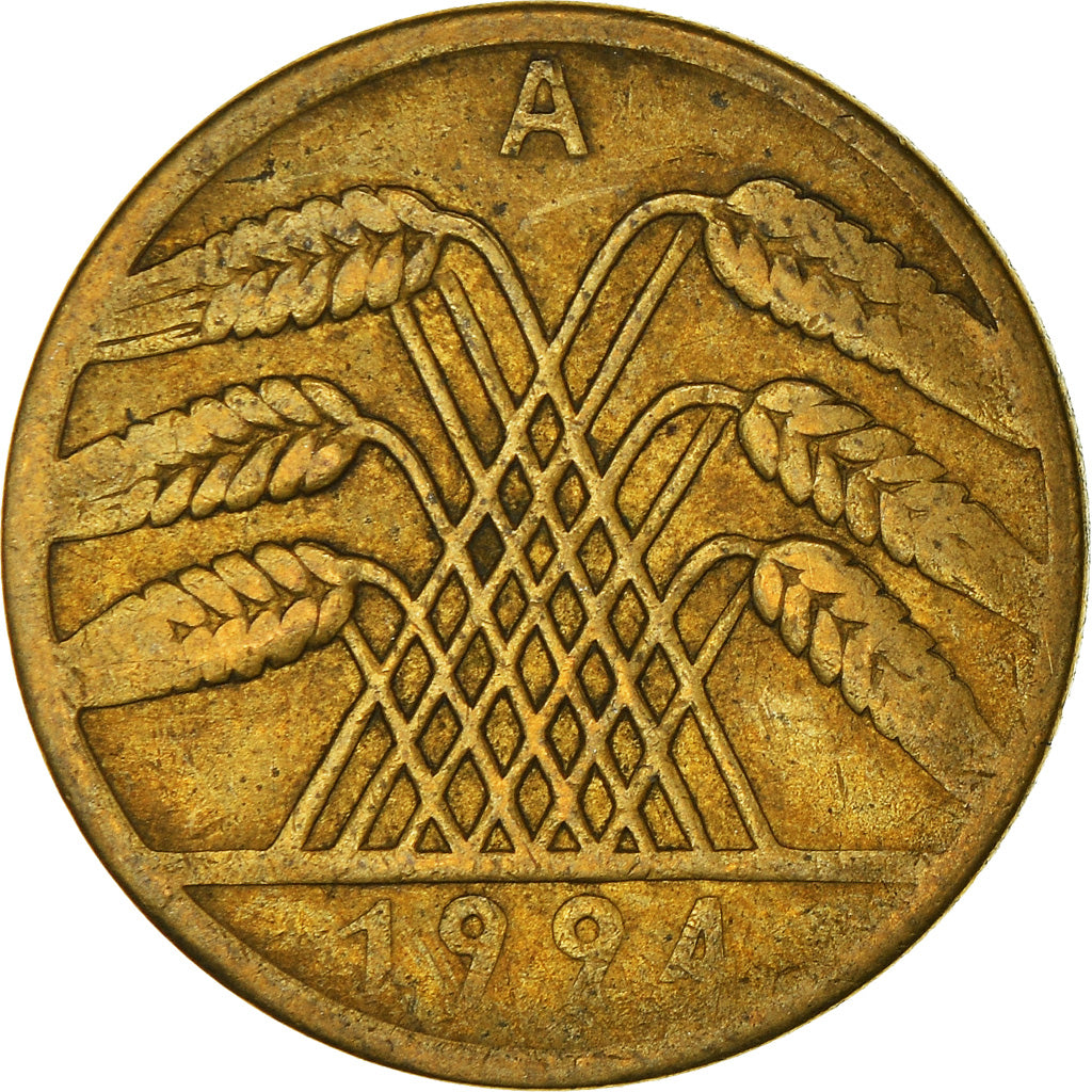 Münze, Deutschland, Weimarer Republik, 10 Rentenpfennig, 1924