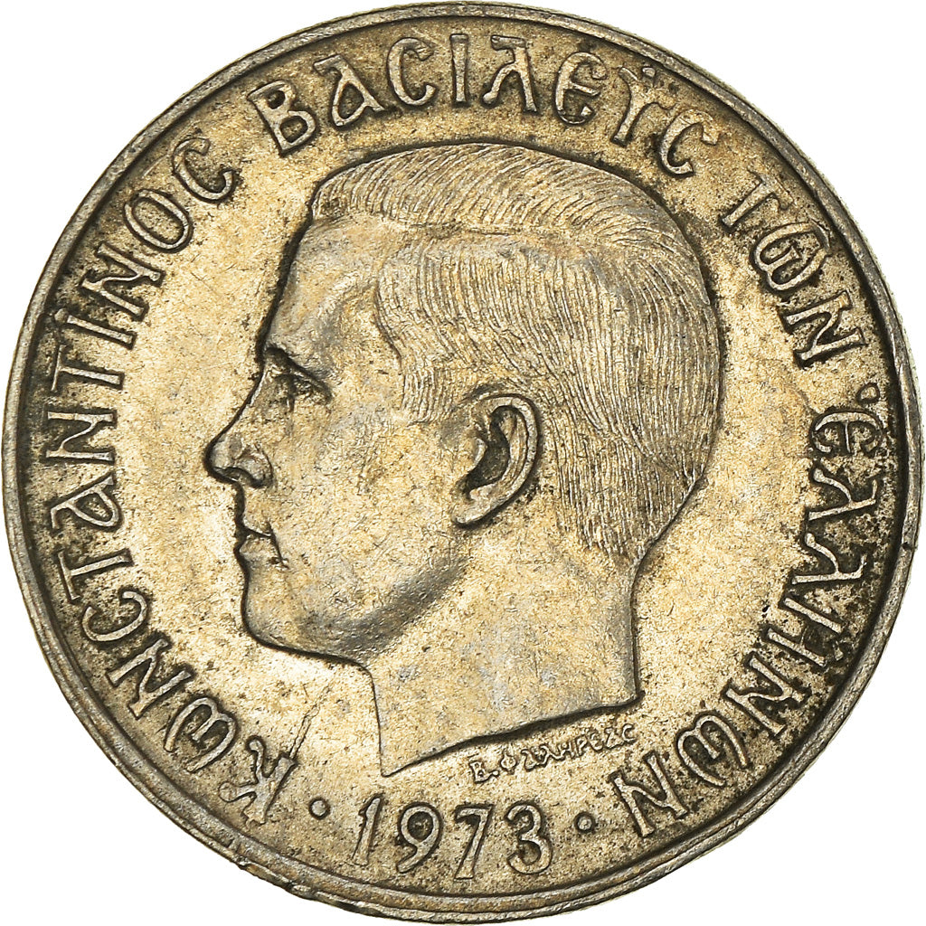 Moneda, Grecia, Drachma, 1973