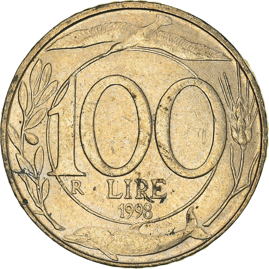 Moneta, Italia, 100 Lire, 1998
