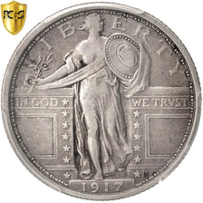 United States, Standing Liberty Quarter, 1917, Philadelphia, PCGS, KM:141
