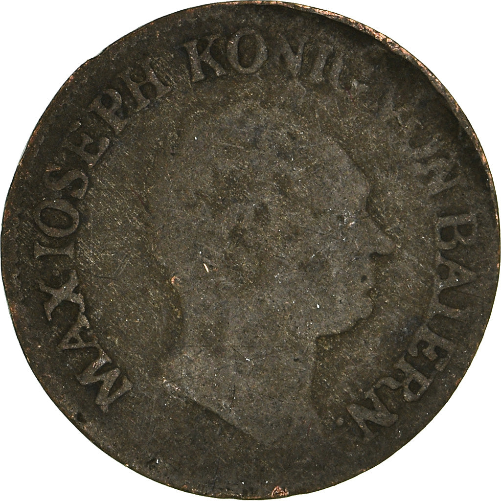 Monnaie, Allemagne, Kreuzer, 1825