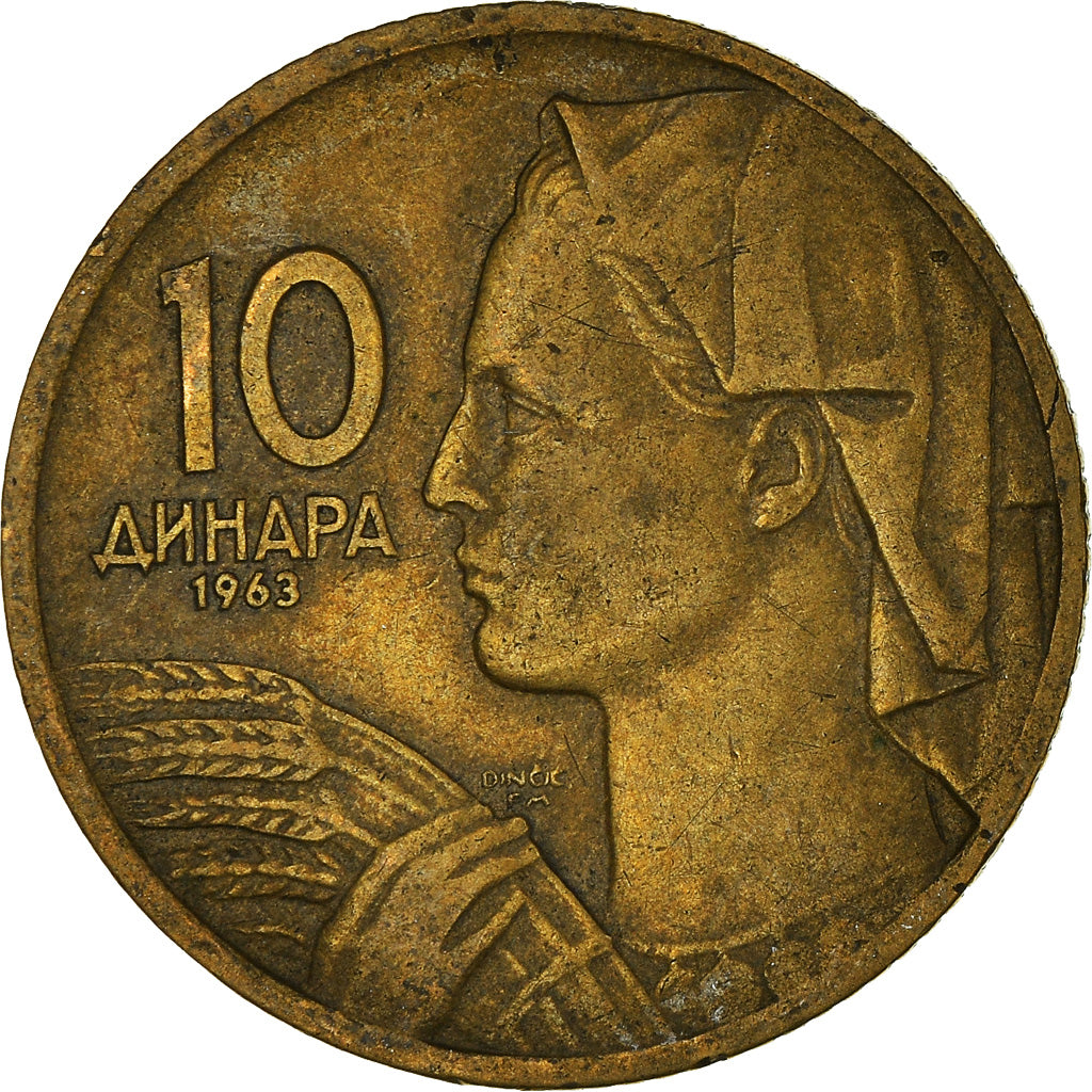 Coin, Yugoslavia, 10 Dinara, 1963