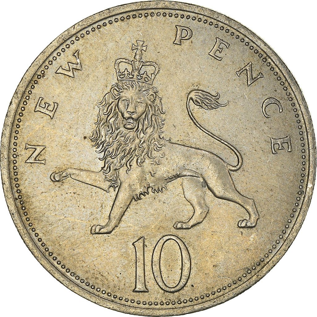 Monnaie, Grande-Bretagne, 10 New Pence, 1970