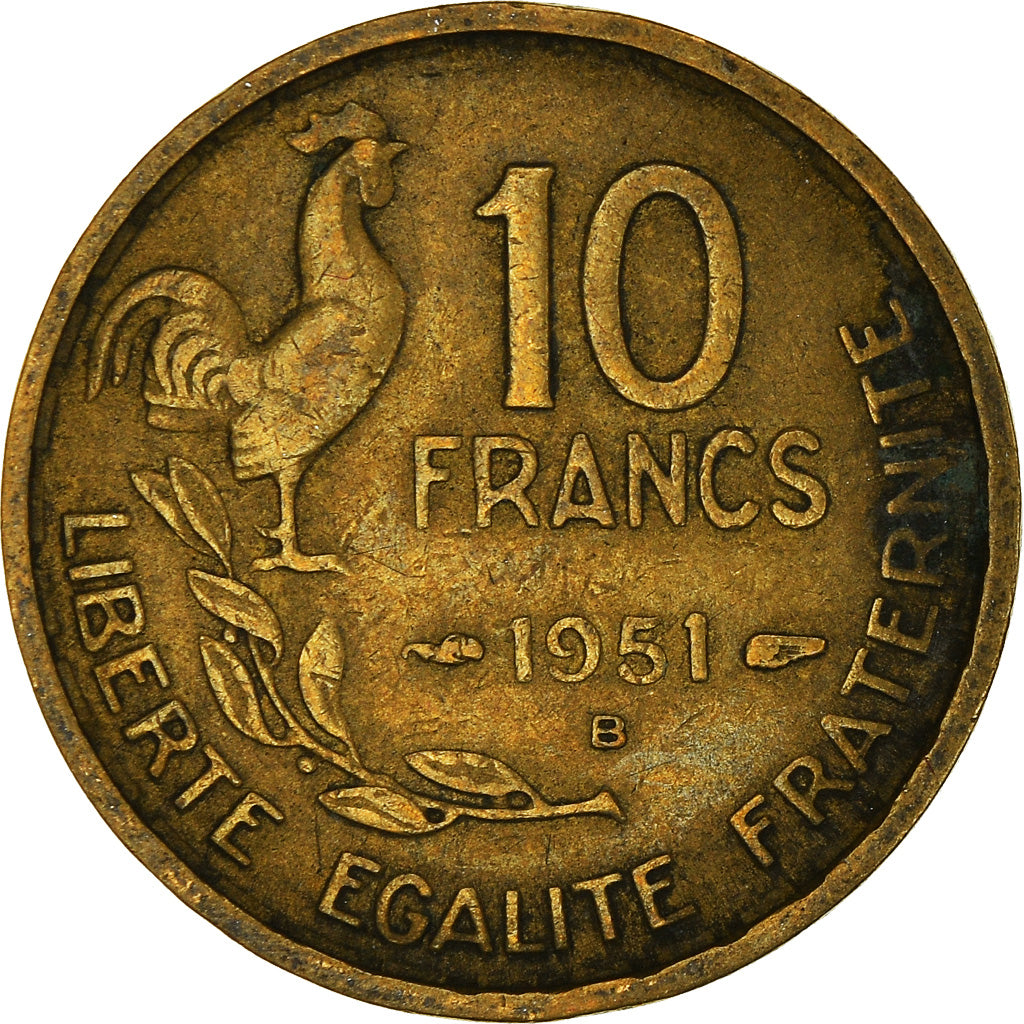 Coin, France, 10 Francs, 1951