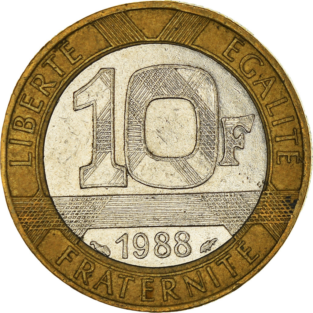 Coin, France, 10 Francs, 1988