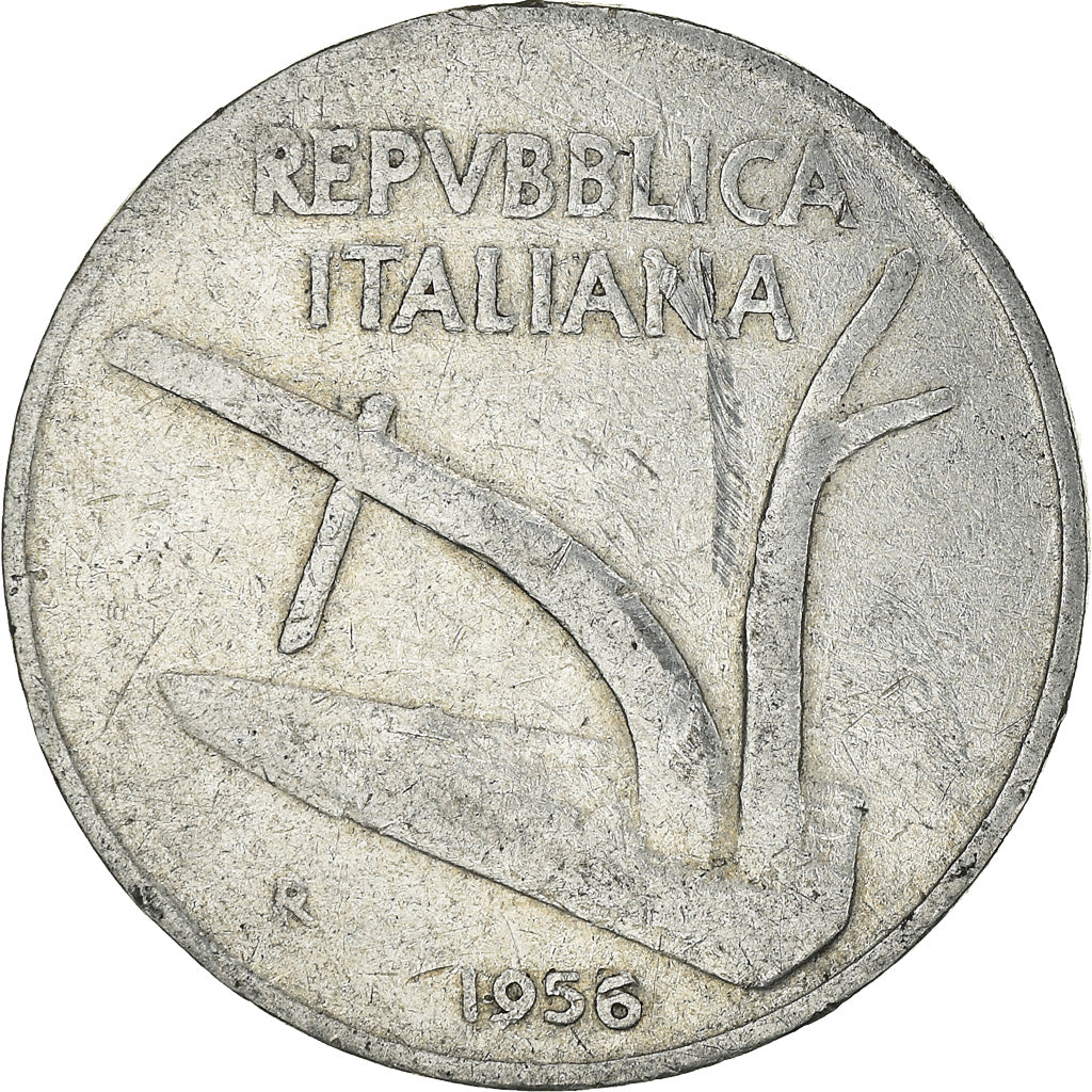 Coin, Italy, 10 Lire, 1956