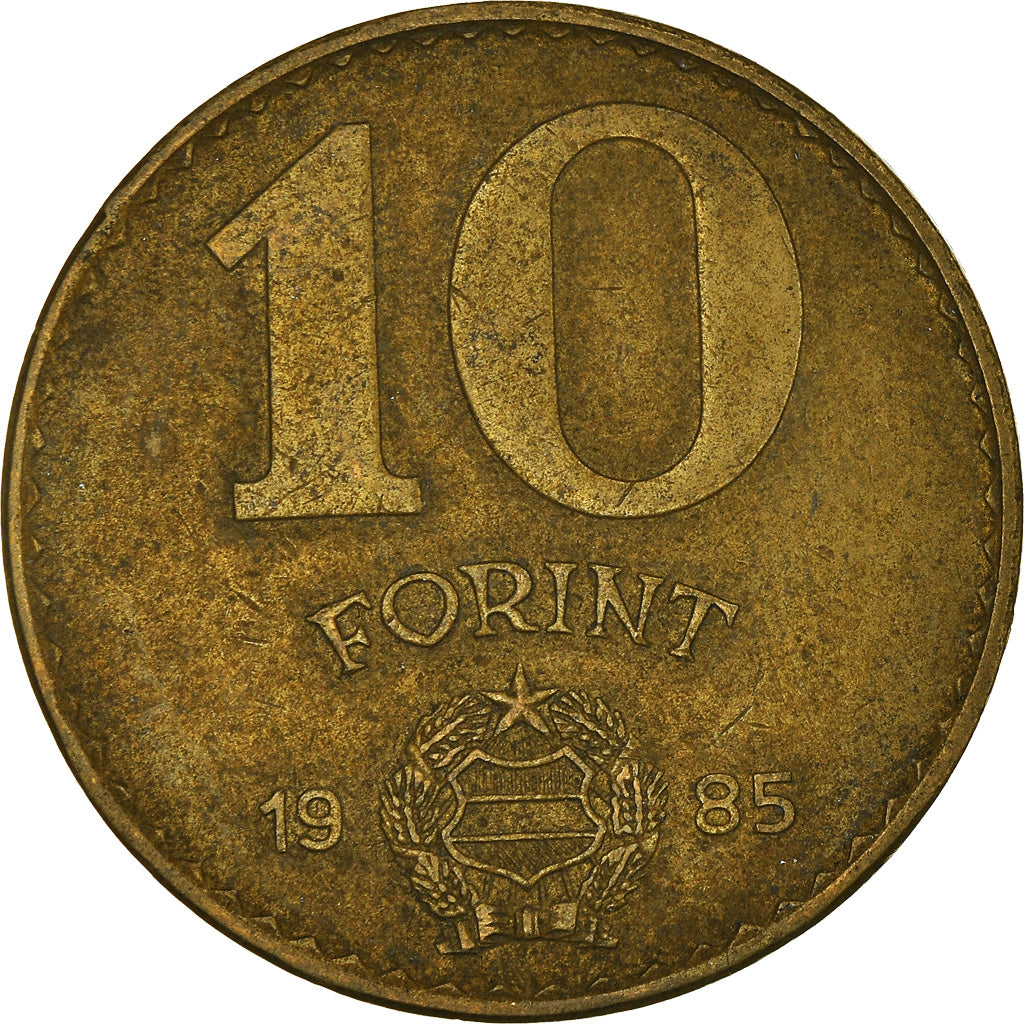 Monnaie, Hongrie, 10 Forint, 1985