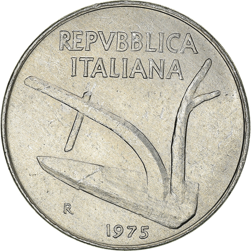 Coin, Italy, 10 Lire, 1975