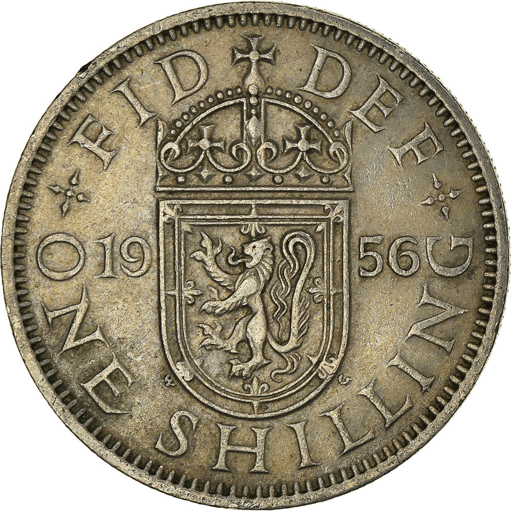 Münze, Großbritannien, Shilling, 1956