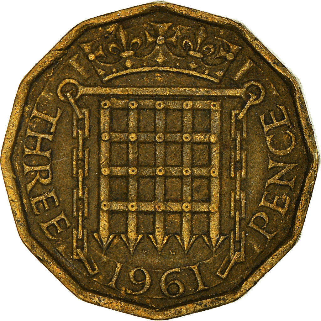 Moneta, Gran Bretagna, 3 Pence, 1961