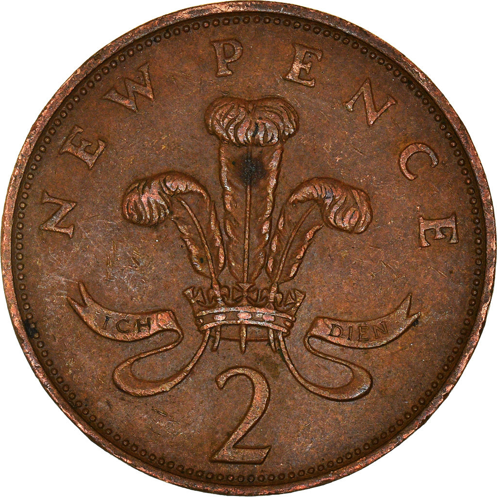 Coin, Great Britain, 2 New Pence, 1975