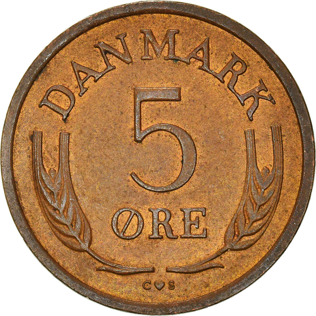 Coin, Denmark, 5 Öre, 1966