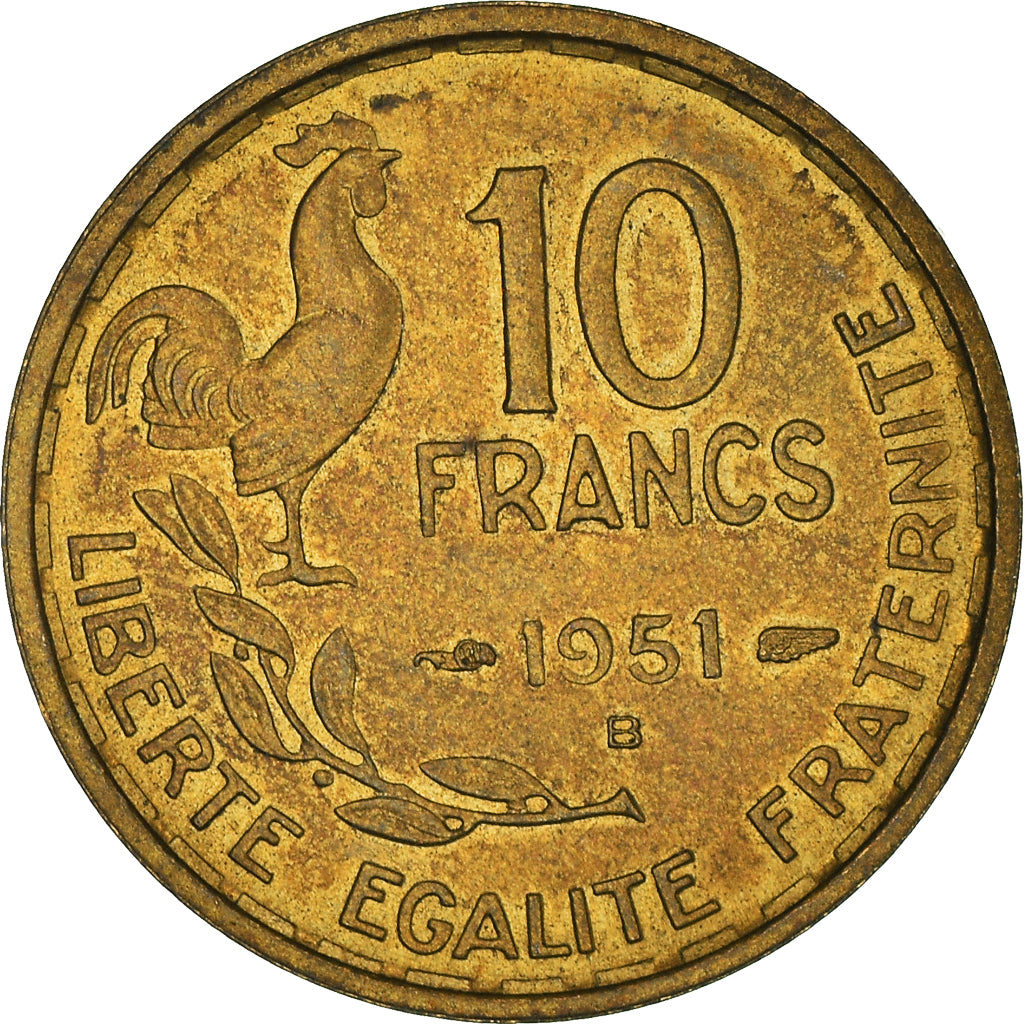 Coin, France, 10 Francs, 1951